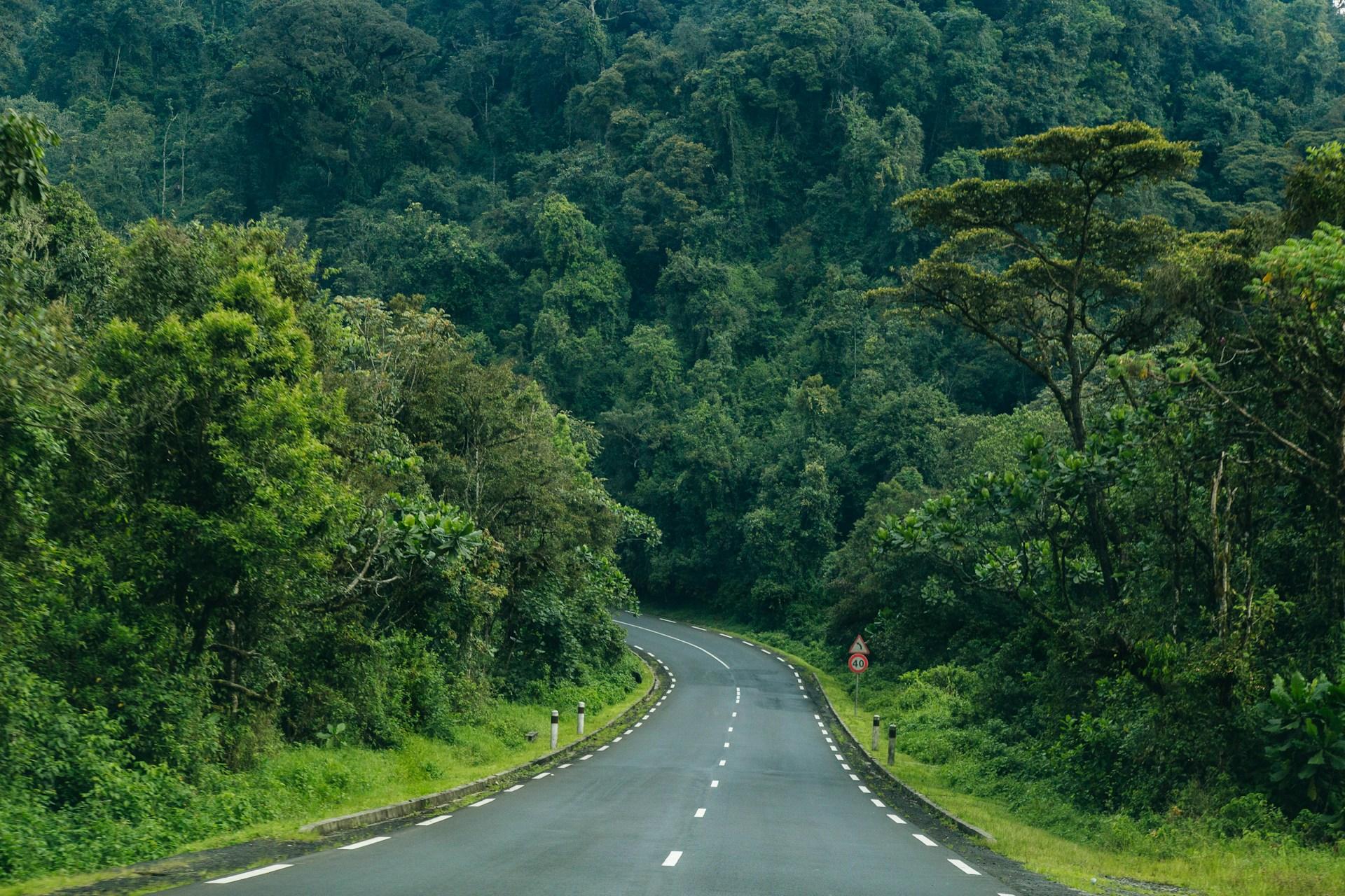 Driving in Ruanda